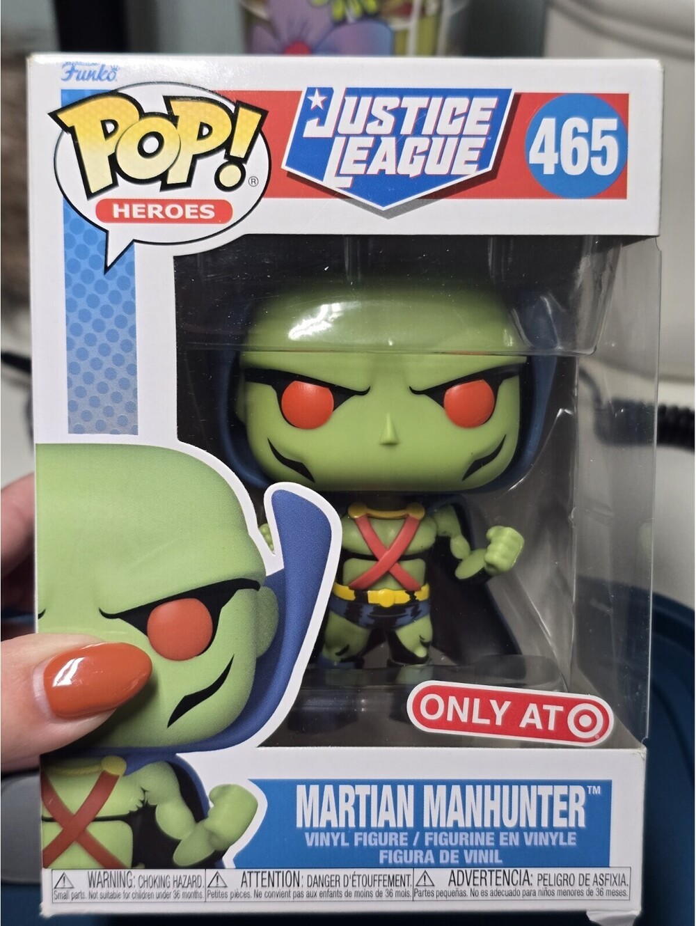 Funko POP! Justice League MARTIAN MANHUNTER #465 Target Exclusive